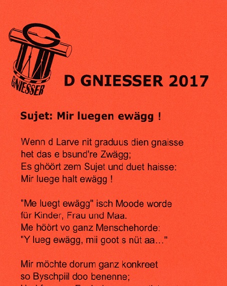Gniesser Zeedel 2017
